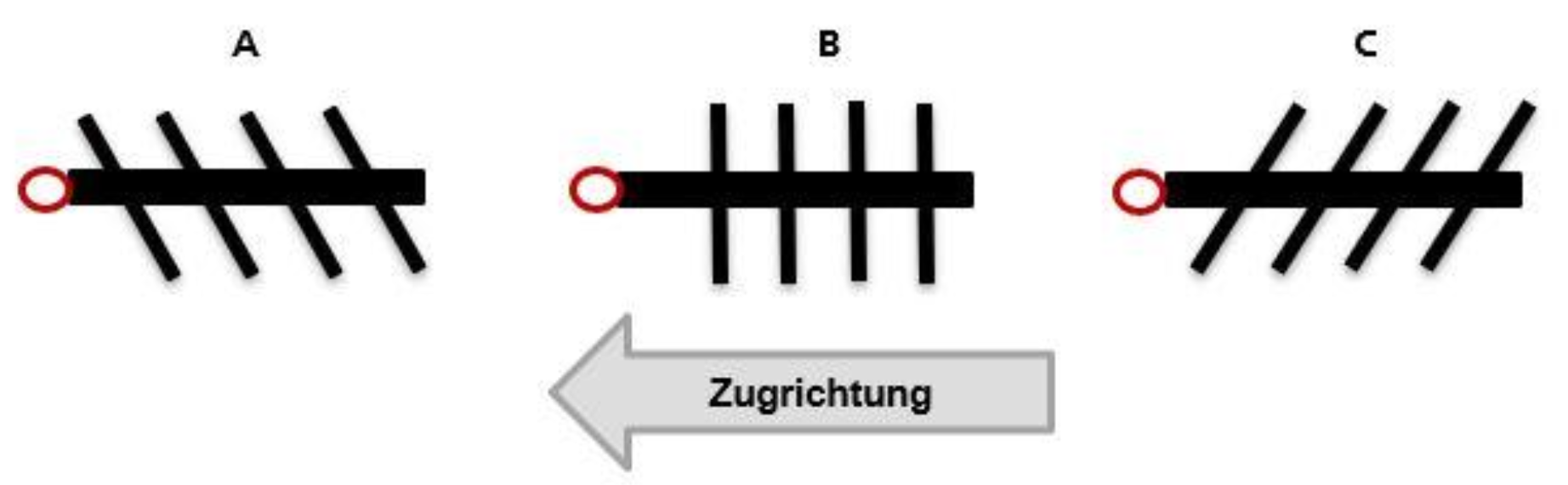 Welches Bild zeigt einen richtig eingeschlagenen Erdanker